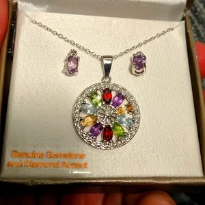 Necklace and earrings set